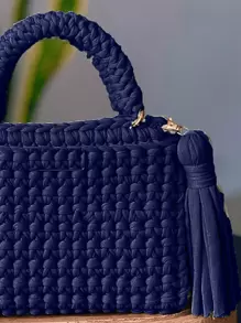 Women Tote Bags - Navy Blue - View 2