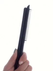 1 Pièce Peigne De Lissage De Cheveux En Forme De V, Convient Pour La Coiffure De Salon Et À Domicile, Pliable Et Facile À Utiliser, Pour La Coupe, Le Démêlage Et Le Lissage
