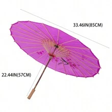 22" Small Size Japanese Chinese Umbrella Parasol For Wedding Parties, Photography, Costumes, Cosplay, Decoration And Other Events - 紫色 - 查看 5