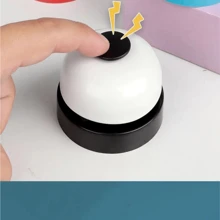 1入組測驗答案蜂鳴器玩具遊戲，帶手持鈴鐺，可作為召喚寵物及人員的功能，可用於餐桌/教室/接待/酒吧服務鈴 - 彩色 - 查看 3