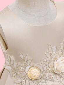Young Girl Dress Tank Dress Princess Dress Mesh Flower Children Dress Girls Party Dress