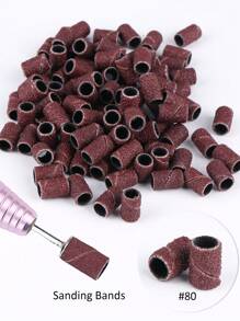 100入組 細砂輪釘釘頭 電釘機配件 電釘機紙 加工用品 領匠 紙砂輪 0粗砂/120中砂/180細砂磨光磨頭 - 棕色 - 查看 9