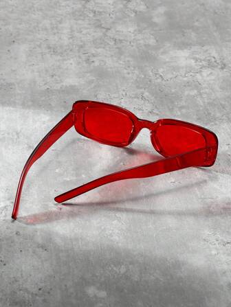 1 st unisex Y2K fashionabla fyrkantiga bågar med personligt fotoglasögon för strand och sommardagligt bruk. Solglasögontillbehör Halloween-strandtillbehör Glasögon Gatustil och passar för tröja med jacka, tröja med huvtröja, läderbyxor och cargobyxor för sommarstrandsemester, utomhus, resor