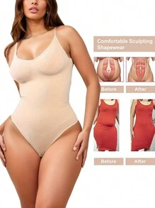 Sports Outdoor Shapewear Bodysuit For Women Slimming Tummy Control Seamless Full Body Shaper For Daily Sport Workout Fitness Cycling Yoga Gym Accessories For Belly Slimming Girdles, Lumbar Girdles For Belly Slimming Corset