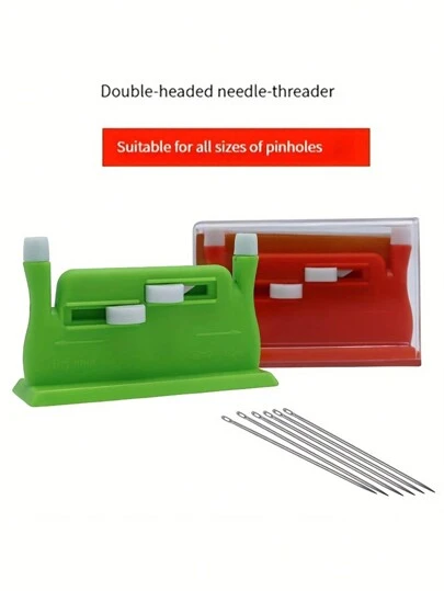 1 Pièce Enfileur D'aiguille Automatique Outil De Bricolage Machine À Coudre Manuelle Domestique, Appareil À Filetage Double Automatique, Aiguille De Machine À Fil Double Multi-fonctionnelle, Machine À Enfiler À Aiguilles Pour La Couture À La Main