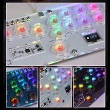 Fighting Game Keyboard, Compatible With Ps4/Ps3/Switch/Pc, Hit Box For Raspberry Pi, Rgb Lighting, Arcade Game Controller Without Joystick, Socd After Covering Type, With Turbo Function - 14 Keys - View 3