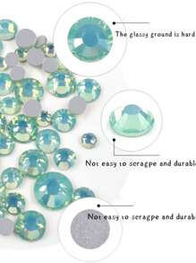 2G/1Beutel Opal 3D Nagelkunst Strasssteine ohne Heißkleber, funkelnde Kristall Strasssteine, Pink Weiß Blau, DIY Nageldekoration, Nagelzubehör - Verschiedenfarbig - Übersicht 6