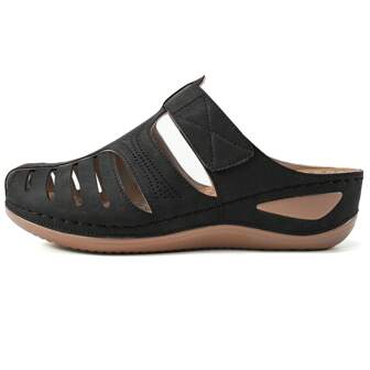 Comfortable Wedge Slide Sandals For Women - Exposed Toe Cut-Out Design - Perfect For Casual Outdoor Platform Sandals