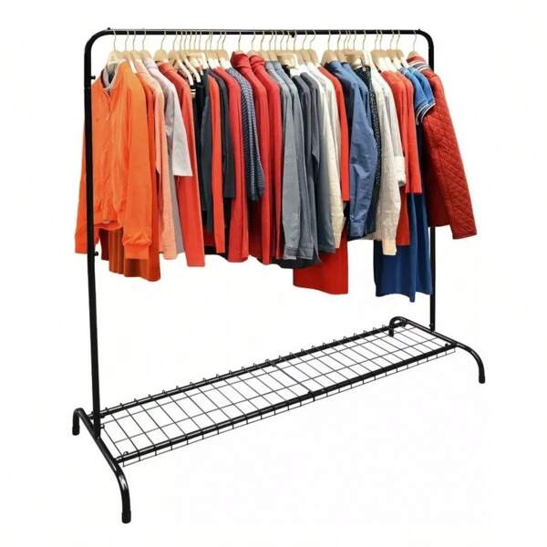 Arara Cabideiro com Sapateira Closet Loja Quarto Lavanderia 126cm até 90 Cabides