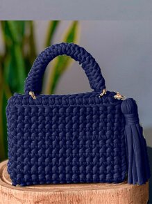 Women Tote Bags - Navy Blue - View 1