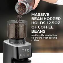 Adjustable Burr Coffee Grinder - White - View 6