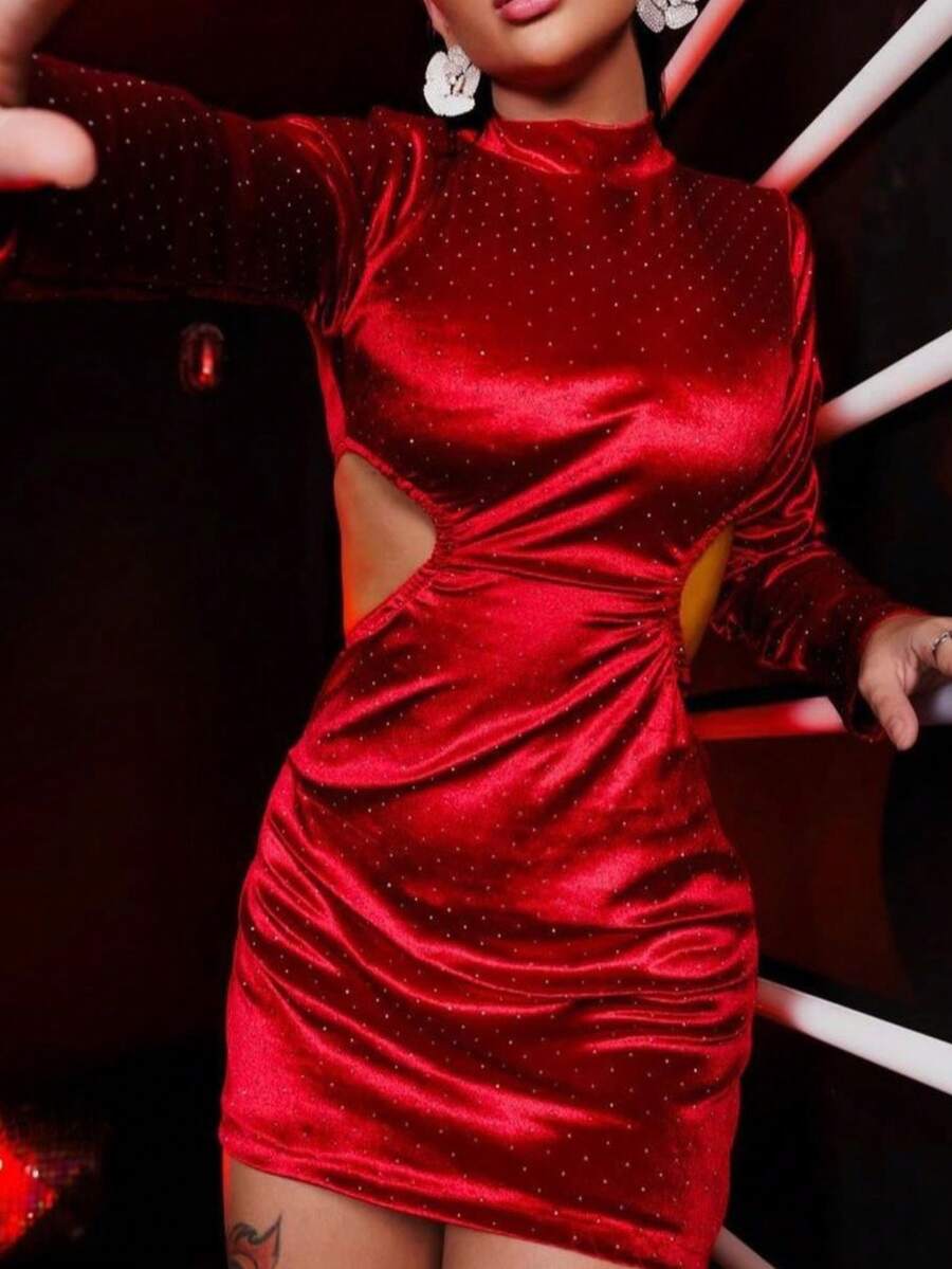 Women Dresses - 紅色 - 查看 1