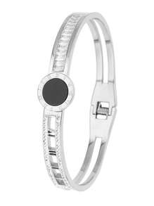 1pc Popular Stainless Steel Vacuum Plating Tree Of Life Bracelet, Simple And Versatile High-End Luxury, Exquisite And Creative, Ideal For Daily, Valentine's Day And New Year Gift,Mom,Mother,Mother's Day,Gift