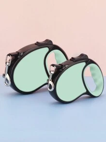 1 Pieza De 3m/5m Correa Retráctil Para Mascotas Automática Resistente A Rayones Con Colores Tipo Macaron Y Cubierta De Carcasa Con Textura Mate