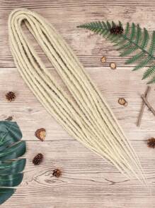 Double Ended Dreadlock Extensions Synthetic Dreads Extensions Hippie Style Fake Dreads 5 Strands DE Crochet Dreadlocks Extensions For White Woman