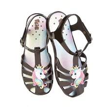 Kids Flat Sandals - màu đen - Xem 2