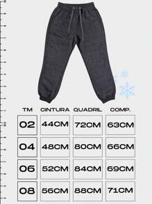 KIT 2 CALÇAS MOLETOM INTANTIL UNISEX - Azul Marinho - Visão 3