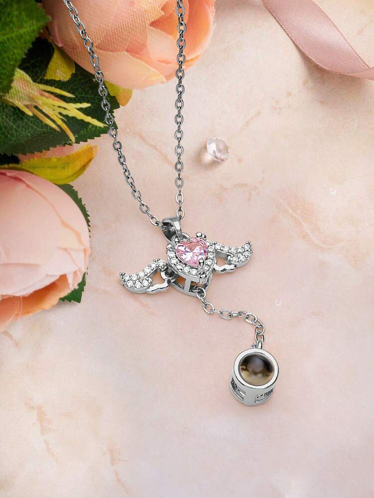 Collana Con Ciondolo Cuore E Foto Personalizzata – Gioiello Ritratto In Acciaio Inox, Regalo Commemorativo - 2