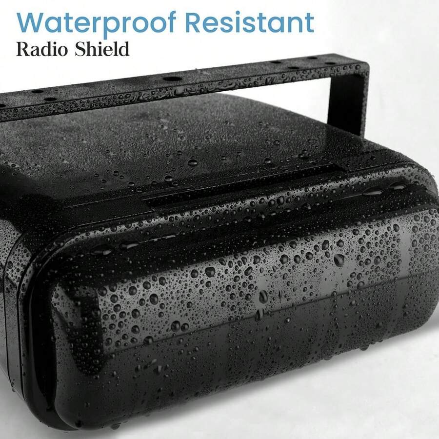 Universal Marine Stereo Housing W/Full Chassis Wired Casing (Black) SHEIN USA