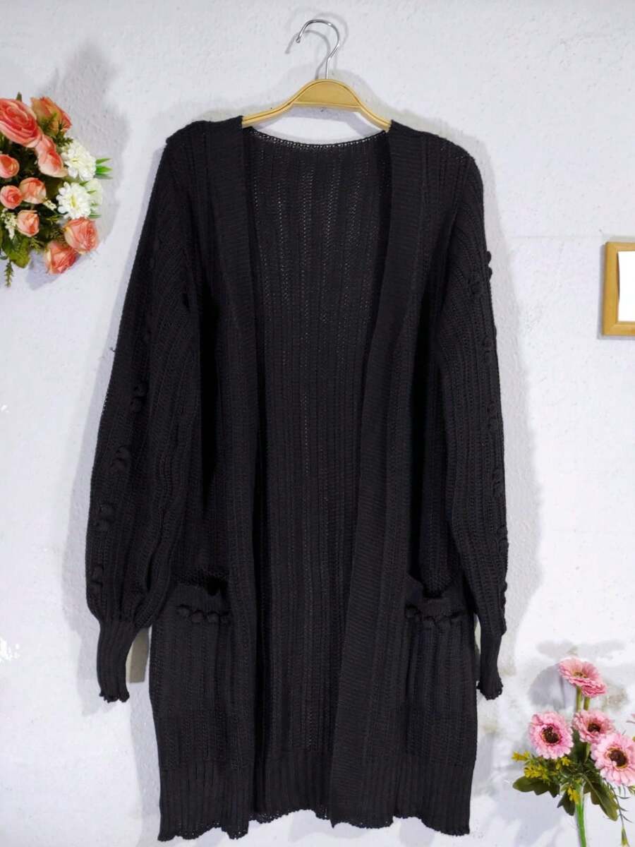 Women Cardigans - 黑色 - 查看 1