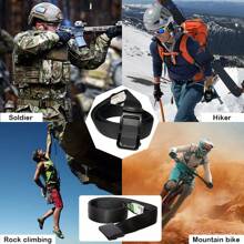 1pc Travel Security Outdoor Money Belt For Men, Anti-Theft Waistband With Hidden Pocket, Neutral Casual Secret Transfer Stash Belt