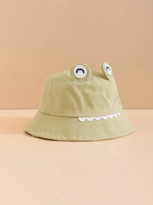 1 件可爱恐龙渔夫帽，适合 2-4 岁幼儿男孩，适合春夏季户外公园防晒 - 綠色 - 查看 3