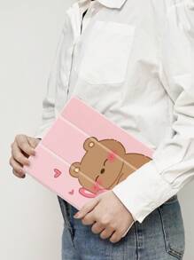 Cute Bear Case Compatible With IPad New IPad Air4/5 10.9inch,Compatible With Huawei Metepad 11/Tab/5 Cover,With Pen Holder,Supports Automatic Sleep/Wake Lid - Multicolor - View 3