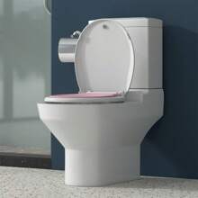 2-In-1 Toilet Seat For Toddlers And Adults, Round Toilet Seat With Built-In Toddler Potty Training Seat, Features Slow-Close Mechanism And Magnetic Closure