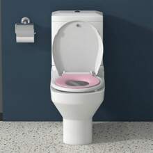 2-In-1 Toilet Seat For Toddlers And Adults, Round Toilet Seat With Built-In Toddler Potty Training Seat, Features Slow-Close Mechanism And Magnetic Closure