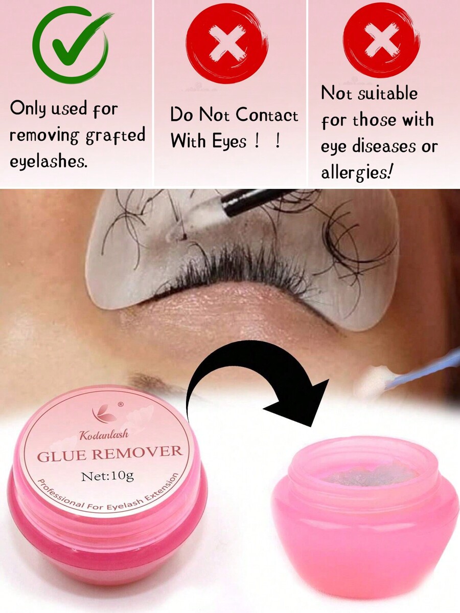 Eyelash Extension Remover 10g Cream Lash Extension Remover Dissolves