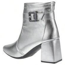 Women Ankle Boots & Booties - Bạc - Xem 5