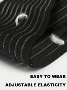 Breathable Fish Silk Elastic Bandage Self-Adhesive Wrist, Elbow, Knee Protector, Leg Band For Sports, Multi-Size Available - Black - View 4