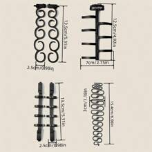 6pcs/Set Hair Braiding Tools, Centipede Braid Maker, Waterfall Braid Styling Tool, Fishbone Braid Accessories, DIY Hair Styling Tools - Black - View 7