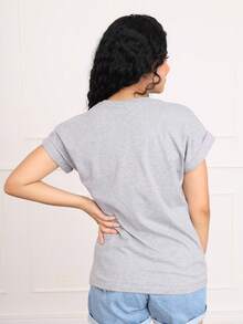Women T-Shirts - 淺灰色 - 查看 3