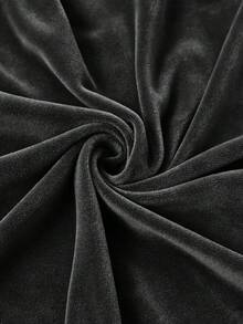 Silver Fox Fur Cushion Cover, A Set Of Two - Black - View 2