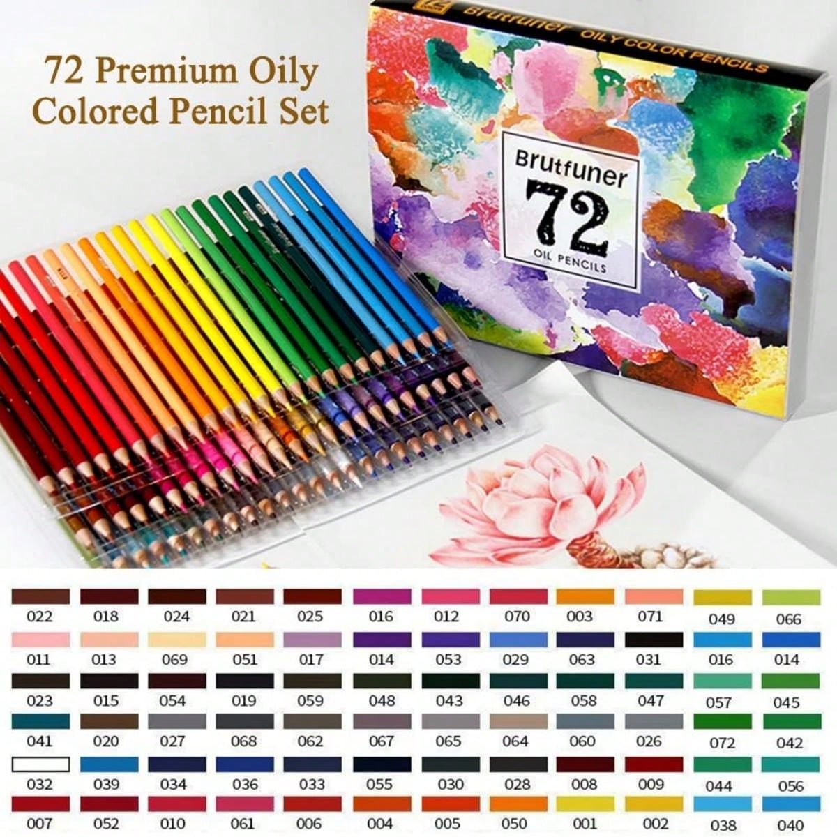 Colored Pencils,72 Colors, Colored Pencils For Kids Color Pencil Set