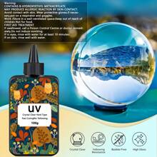 1 Miếng UV Nhựa Keo dính Bộ ( 100g/200g/300g ) Với Phụ kiện , Mới Nhanh khô Resin trong suốt , Hoàn hảo Đối với Đồ thủ công DIY & Làm đồ trang sức - Nhiều màu - Xem 3