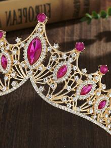 优雅金色皇冠头饰发夹，韩式可爱生日礼物，精致公主风女式头箍