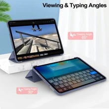 Funda protectora para Tablet Apple, protección suave anti-caídas, ultra delgada/soporte inteligente/Funda protectora de despertar automático compatible con iPad 9na generación/iPad 10ma generación