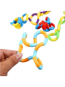 Juguete Para El Estrés Bricolaje De Cuerda Enredadera De Círculo Giratorio En Varios Colores Para Alivio Del Estrés (color Aleatorio) - Multicolor - Ver 3