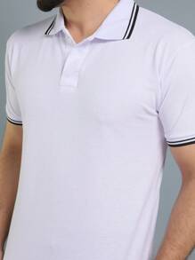Men Polo Shirts - 白色 - 查看 5
