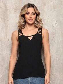 Women Tank Tops & Camis - màu đen - Xem 4