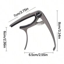 1 件吉他变调夹，张力可调，金属琴身出色，适用于原声吉他、电吉他、贝斯、尤克里里、电吉他、古典吉他、变调夹