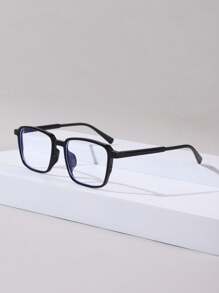 1 chiếc kính gọng nhựa hình chữ nhật thời trang dành cho nam thích hợp sử dụng với máy tính, mục đích trang trí, từ màn hình điện thoại, kính chơi game trong suốt, kính bảo vệ mắt trong suốt - Nhiều màu - Xem 12