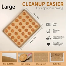 50/100/200入組12x16/6x8英寸羊皮紙烘焙紙，預切非粘羊皮紙，適用於烘焙、烹飪、燒烤、油炸和蒸煮，不漂白，適合大多數烤盤、空氣炸鍋廚房、炸籃、炸紙