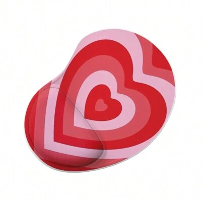 Mouse Pad Ergonomico Gota Corações Infinito Vm