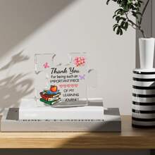 Geschenk Für Lehrer, Dankeschön-geschenk Für Lehrer, Einzigartige Transparente Acryl-puzzle-karte, Geschenk Für Lehrerinnen, Schreibtischdekoration, Geschenk Zur Wertschätzung Der Lehrwoche, Pensionierungsgeschenk Für Lehrer