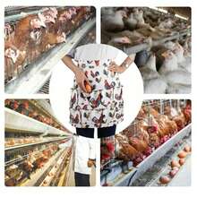 1入組口袋蛋收穫圍裙,適用於家禽飼養和养殖场工作,可以收集鸭子,鹅子以及鸡蛋。這款圍裙適用於廚房或者花園工作。 - 彩色 - 查看 3