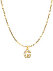 قلادة معلق بحرف 26 من الفولاذ المقاوم للصدأ بتصميم بسيط، هدية للنساء