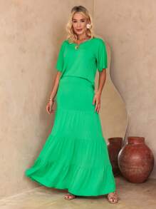 Women Two-Piece Outfits - 綠色 - 查看 1